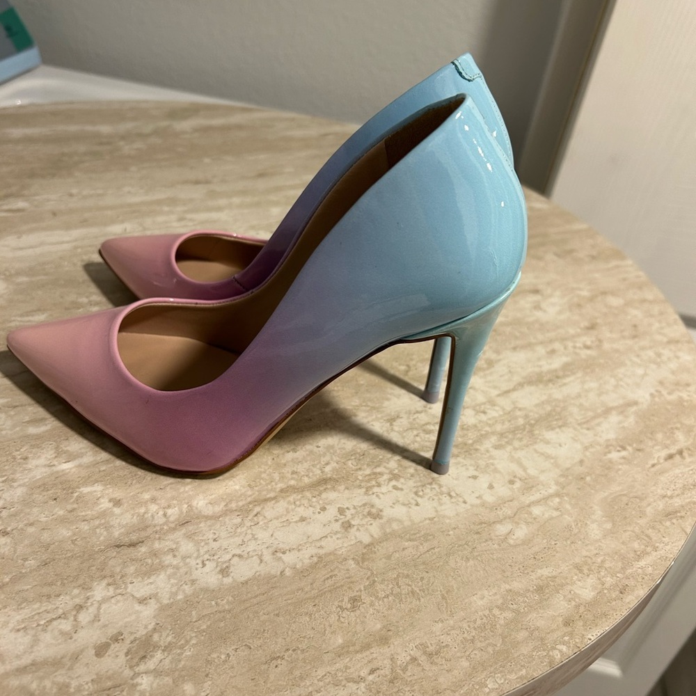 Aldo Pink and Blue Gradient Stiletto Heels - Picture 2 of 9